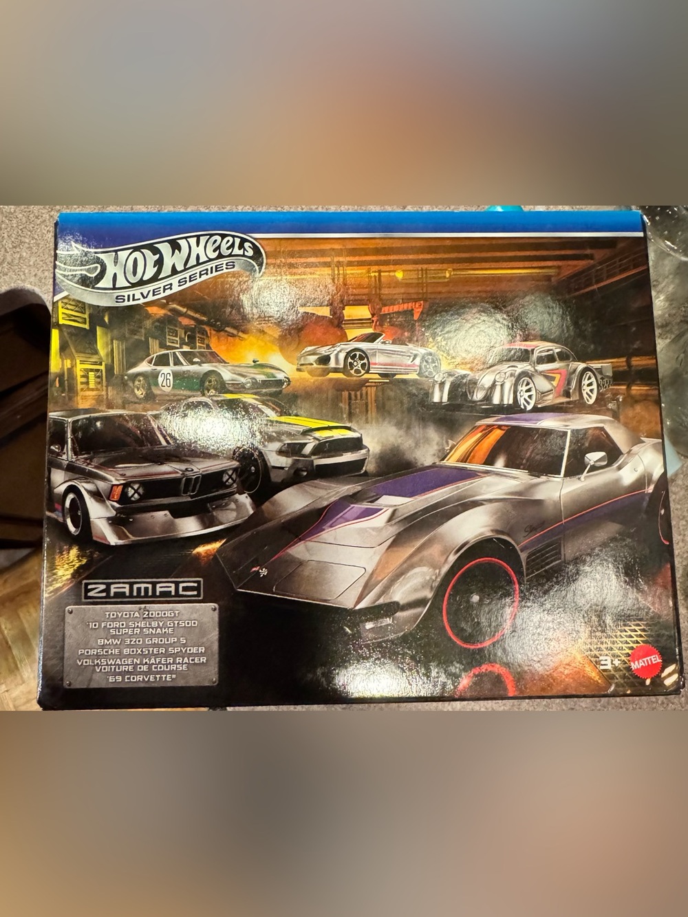 Hot Wheels Silver and Purple Kids Toy Car